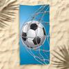 Nouvelle Serviette de Plage Football Thème Football Microfibre Serviette de Bain pour Adultes Bord de Mer Serviette à Séchage Rapide