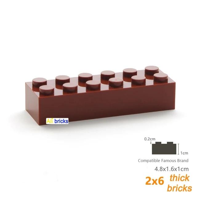 20 Stück MOC Teile 2456 Stein 2 x 6 44237 Kompatible Steine DIY Zusammenbau Bausteine Partikel Kinder Puzzle Gehirnspielzeug Geschenk