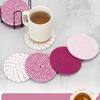 Handmade Braided Placemats and Coasters - Japanese - Style Minimalist Tableware Decorations for Dining