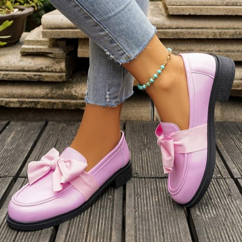 

Новая универсальная женская обувь на плоской подошве: Лоферы на массивном каблуке 43 светло-фиолетовый