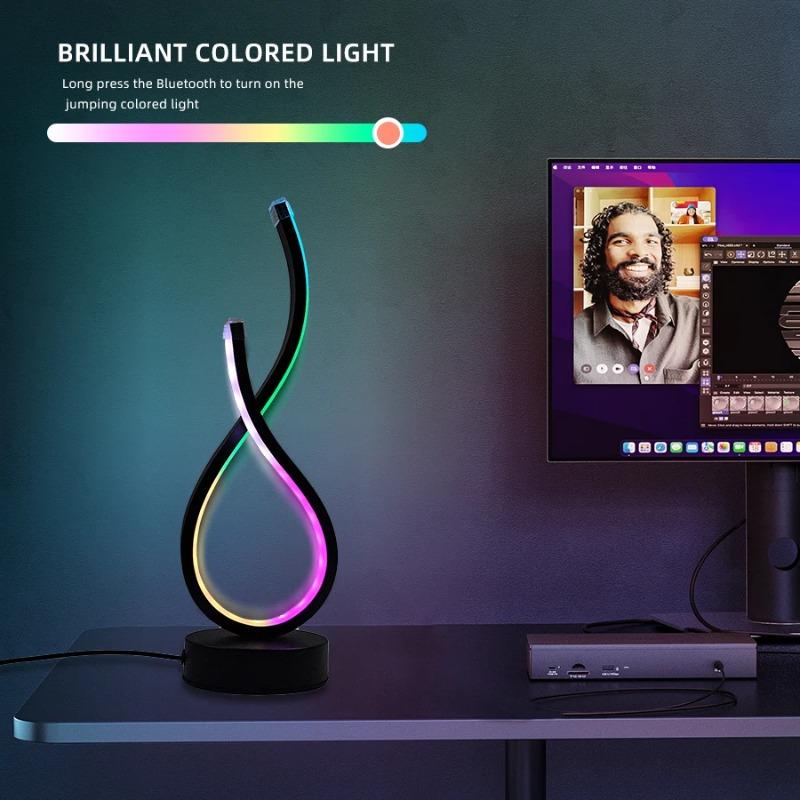 2026 LED Desk Lamp for Bedroom Bedside RGB Colorful Creative Decorative Mood Heart-Shaped Wine LED Table Bar Light USB Powered