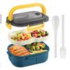 Double-layer Lunch Box Portable Compartment Fruit Food Box Microwave Lunch Box With Fork And Spoon Picnic Fresh Box