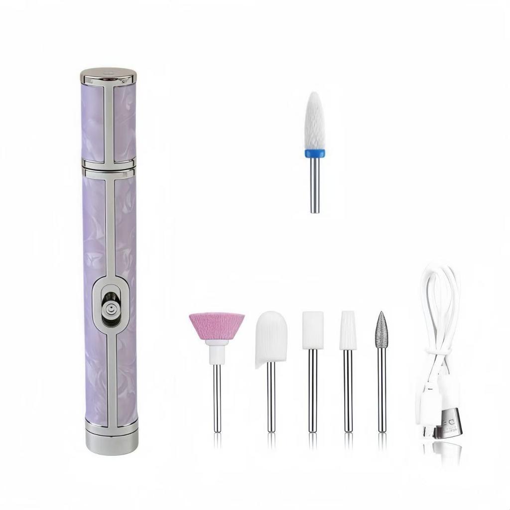 Portable Rechargeable Nail Grinder & Polisher - Professional Manicure Tool for Dead Skin Removal