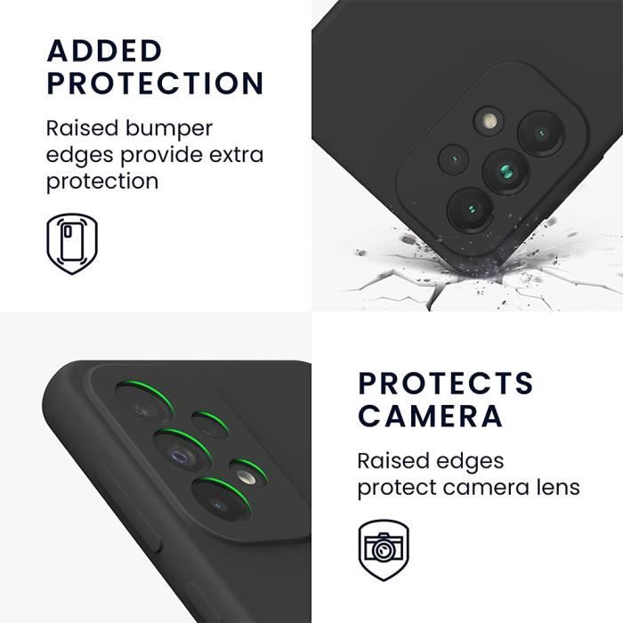 Coque de téléphone - Samsung - Galaxy A33 5G - Silicone - Protection chocs - 2 Verres Trempés