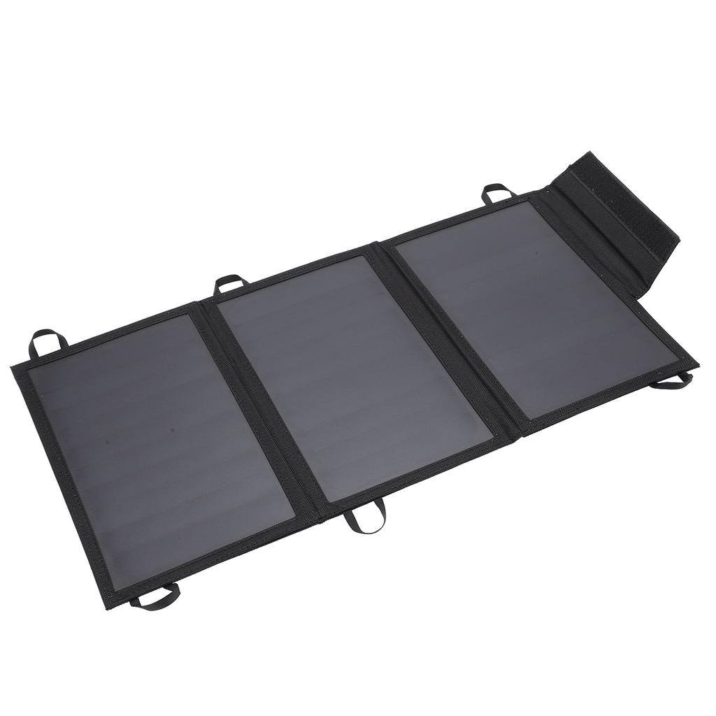 15W Solar Charger Foldable Solar Power Panel Charger with Dual USB Ports for Phones Tablets Speakers and Other Devices