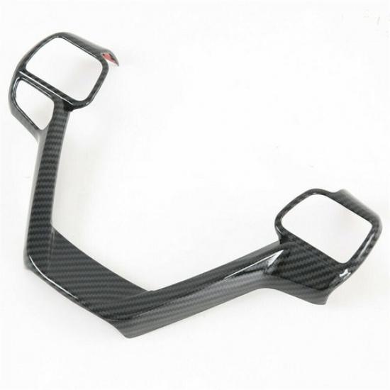 Carbon Fiber Car Steering Wheel Decor Cover Trim For Toyota Sienna 2015-2020