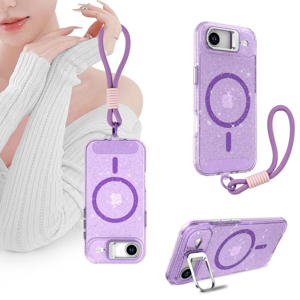 New for IPhone 17 Promax Phone Case Magnetic Starry Glitter 16E Anti Drop for Apple 15 Protective Case