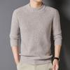 Men's Autumn/Winter Pure Wool Round Neck Sweater FXT6449