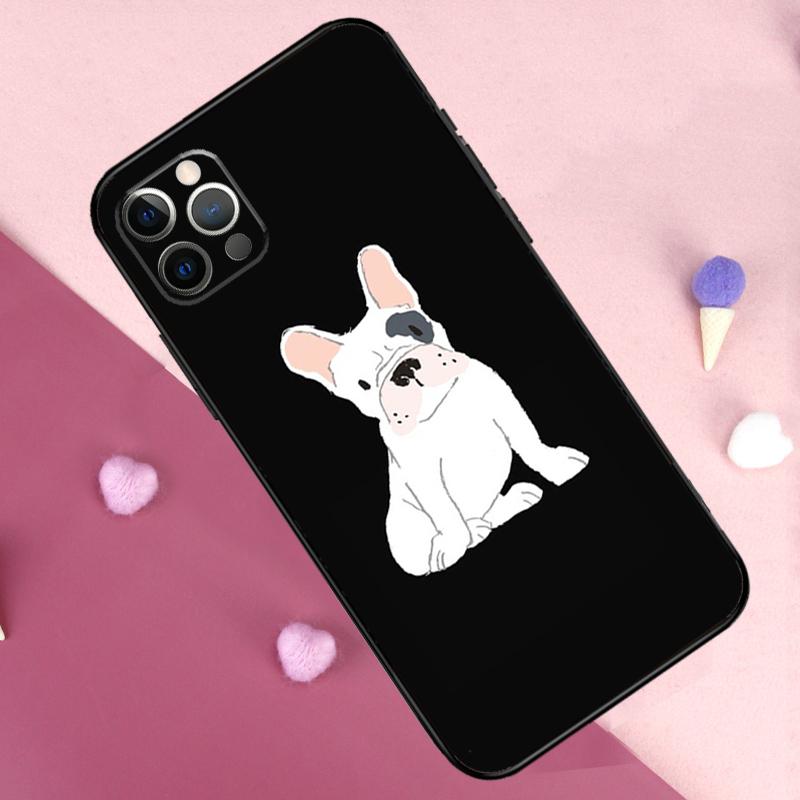 Französische Bulldogge Hund Handyhülle Für iPhone 17 Pro Max 11 14 15 16 Pro Max Plus 12 13 Mini 16e 17 Air Rückseite