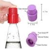 Bottle Stopper Inflatable Airtight Soda Cap Frizzy Drink Sealer Caps Reusable Bottle Pump Cover Carbonation Vacuum Drink Cap