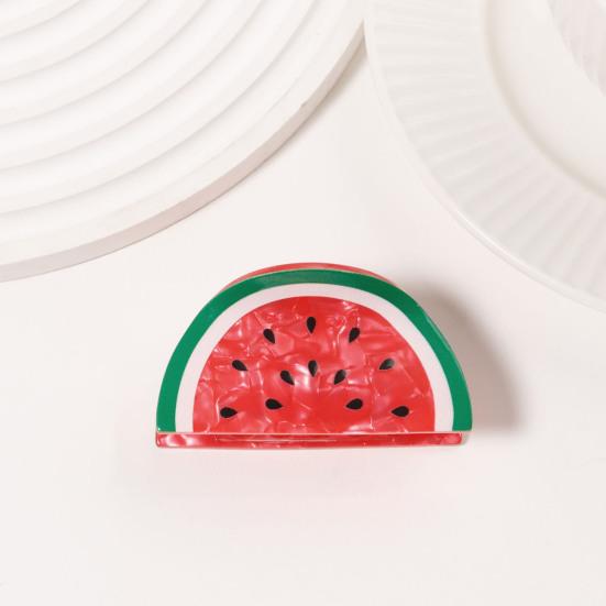Hair Claw Fruit Design Back Head Shower Clip Medium Size Shark Hair Claw Non-slip Versatile Hair Accessory