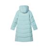FILA Fleece Long Hooded Down Jacket Women outerwear Stone-Blue F11W443905FLB
