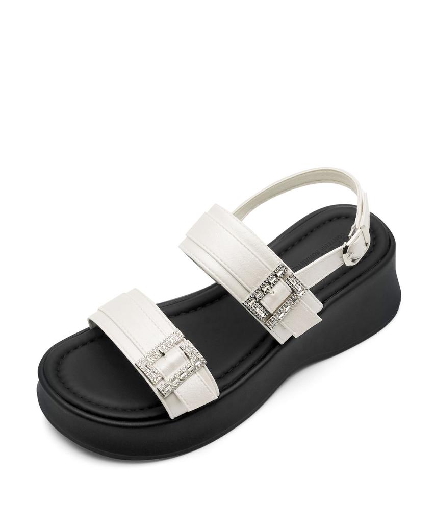 Spur Dune Double Belted Sandal 6.5Cm Strap Sandals -Ws9051 (2Color)