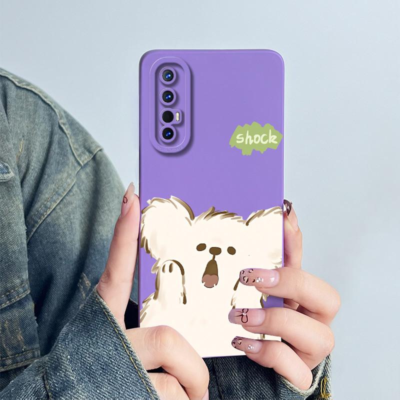 For OPPO Find X2 Neo / Reno3 Pro 5G Phone Case Cover CPH2009 Silicone Sweet Painted Cartoon Funda Lovely Printed Coque Casing
