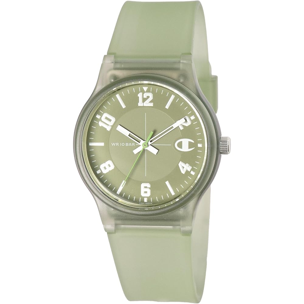 Citizen Q&Q Analog Watch 10 ATM Water Resistant Rubber Band Light Green Unisex