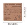 Stamp Set For Kids 25 Pieces Wood Butterfly Craft Stamps Vintage Stamp Making Kit With Box Decorative Make Your Own Art Stamps