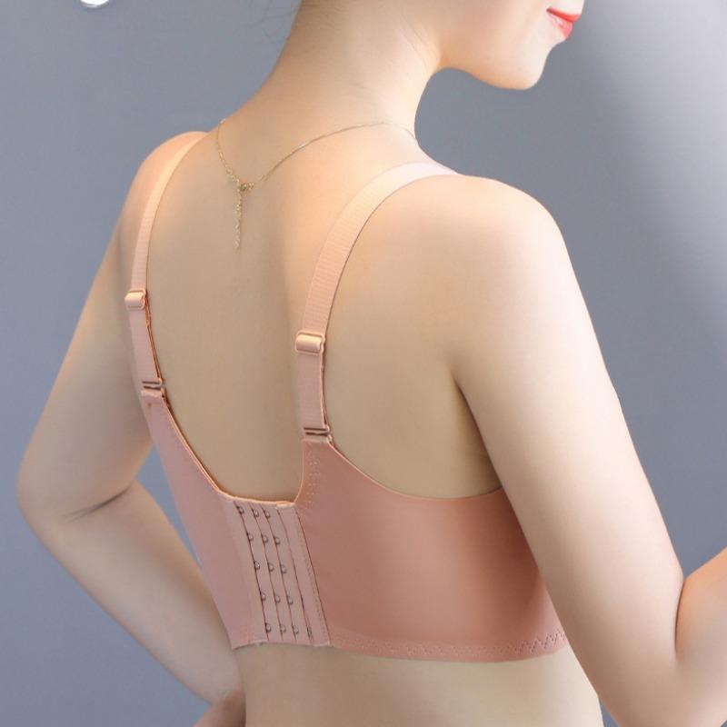 Push-up Small Chest Sexy Lace Adjustable Shape No Ring Underwear Anti-sagging Comfortable Beautiful Back Bra Set