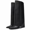 High Heels Fad Women High Boots Leather Pointed Toe Designer Shoes 2025 Trend New Brand Pumps Goth Winter Motorcycle Botas Mujer