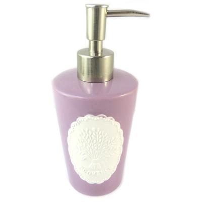 [P1117] - Dispensador de sabonete em cerâmica 'Provence' lavanda (retrô)