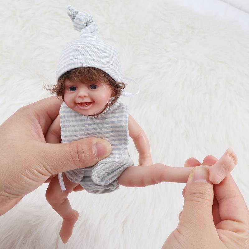 Mini Doll Cute Small Baby Doll Realistic Newborn Baby Dolls Silicone Full Body