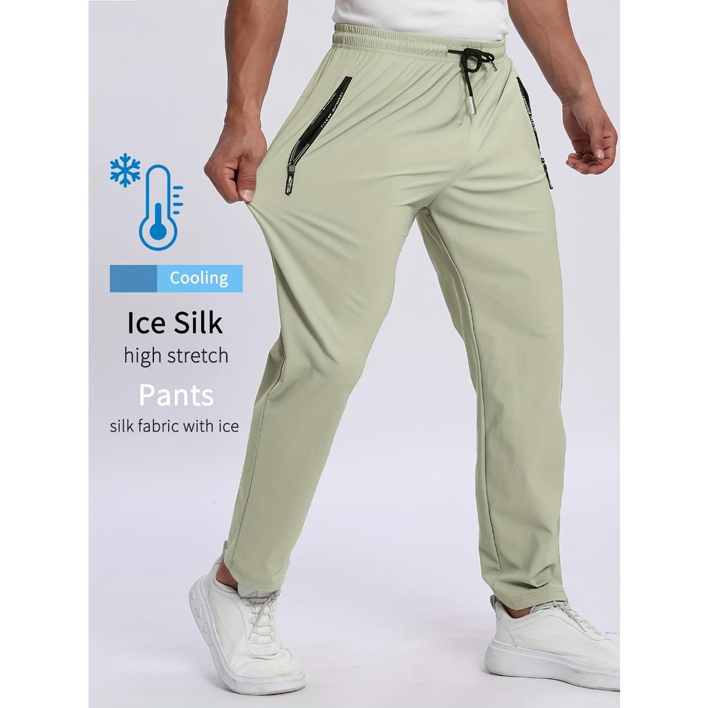 Men's Sweatpants, Moisture Wicking, Stay Dry and Breathable, with Pockets and Drawstring, Zipper Detail, Soft and Comfortable TouchMen's Jogging Pants