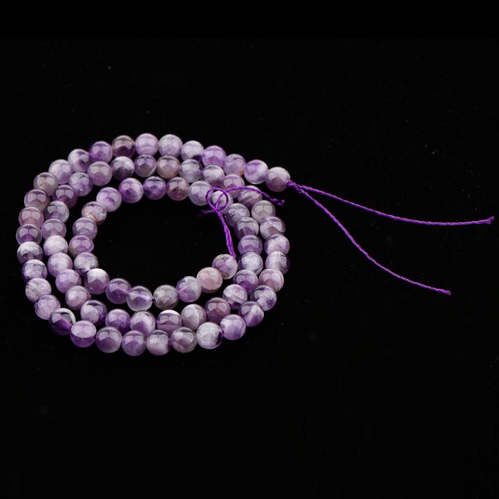 Amethyst Gemstone Loose Beads DIY Natural Craystal for Jewelry Making  4mm