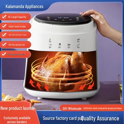 8L Smart Multifunctional Air Fryer, 110V Electric French Fry Machine