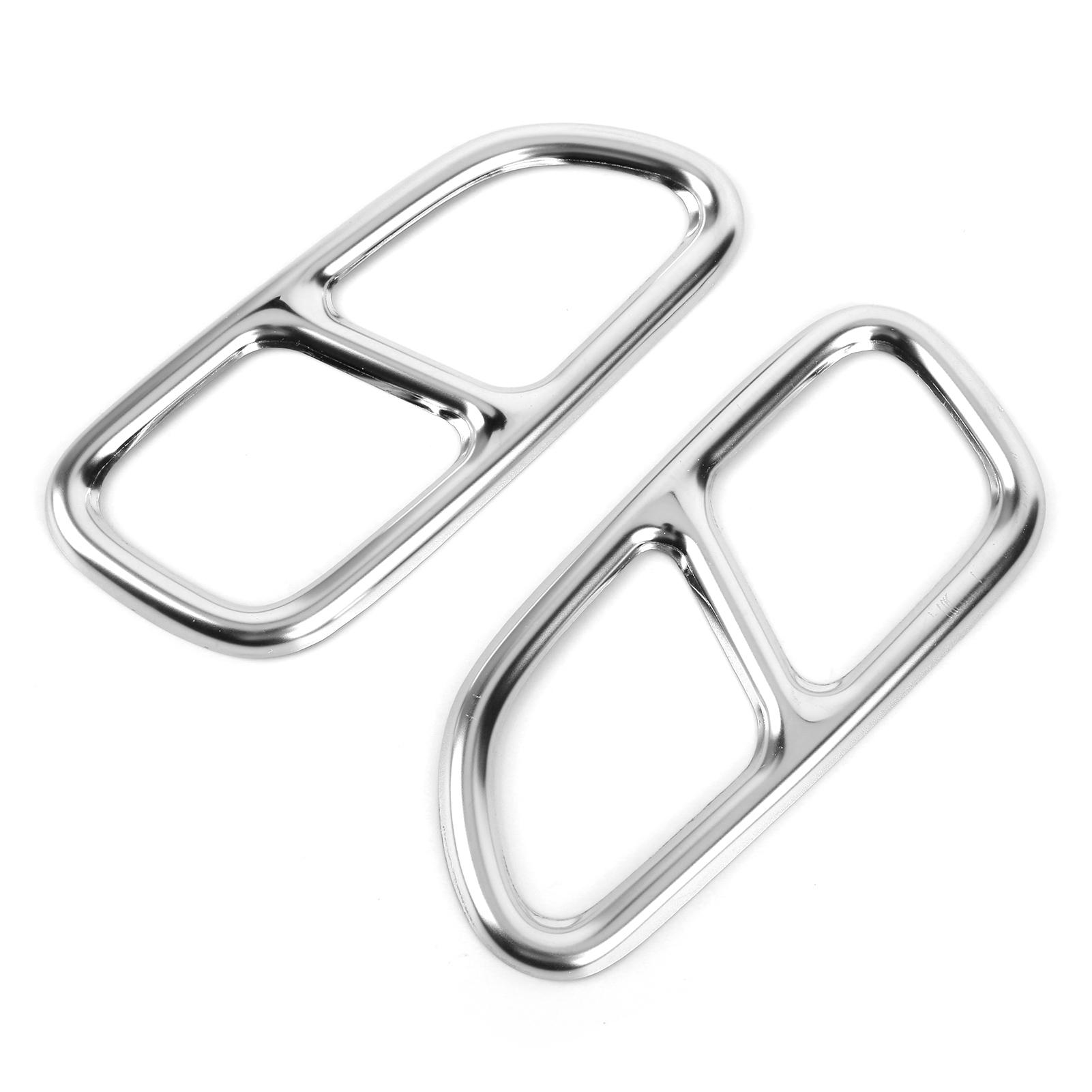 

Накладка на выхлопную трубу автомобиля, четыре патрубка, нержавеющая сталь, глянцевая, замена для Mercedes-Benz CLA 2013-2015