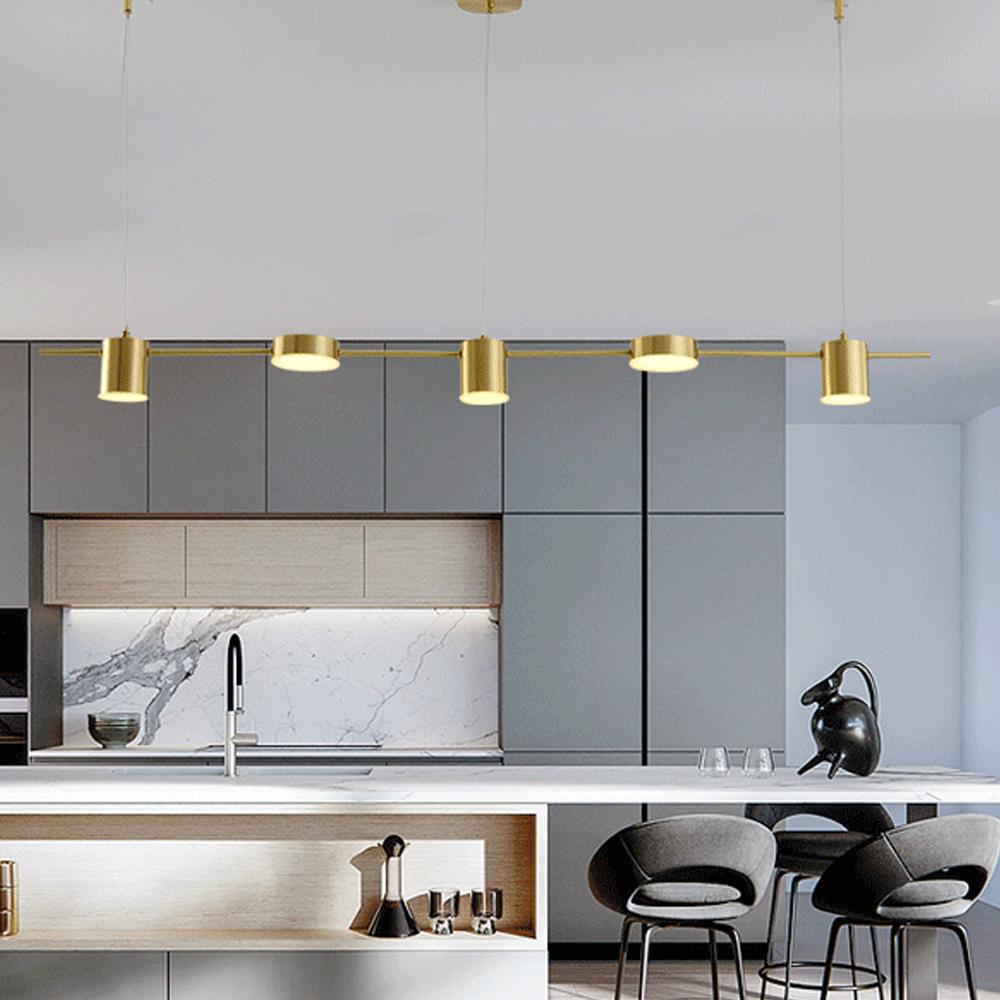 Moderní minimalistické závěsné svítidlo LED pásky Závěsná lampa Lustr Osvětlovací těleso pro kuchyňský bar Jídelní stůl