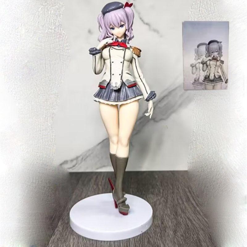 18cm Pvc Model Figure Beautiful Girl Kanmusume Kashima Standing Pose Anime Collectible Wholesale