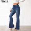 Damenmode, lässig, einfarbig, bedruckt, hohe Taille, Hosen, Hosen und Caprihosen
