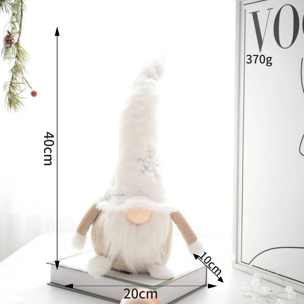 European Style Christmas Ornaments: Rudolph, Santa, Snowman Fabric Figurines