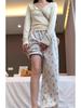 Women's Korean Style Cartoon Puppy Print Straight-Leg Pants - Cute, Versatile Casual Wear for Spring & Autumn 2025