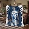 Cristiano Ronaldo Druck Flanelldecke Weich Warm Sofa Bett Überwurfdecke Für Zuhause Büro Schlafzimmer