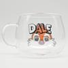 Disney Glass Eye Miscellaneous "Chip 'n' Dale" Heat-Resistant Mug, Approx. 420ml, Microwave-Safe, Mug, Tableware, Goods, 3310-06
