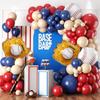 Baseball Balloon Set Navy Blue Red Nude Baseball Gloves Birthday Party Baseball Themed Party
