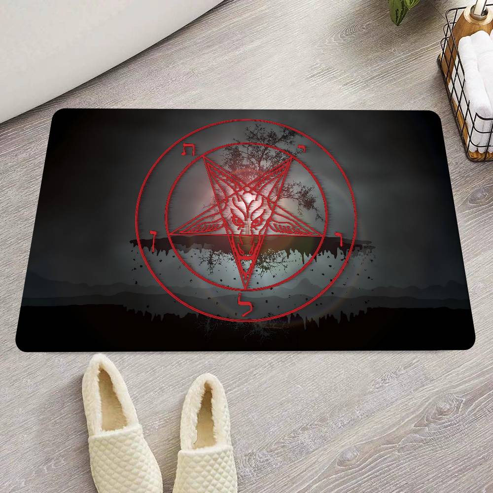Baphomet Leviathan Entrance Door Mat Nordic Style Home Doormat Bathroom-Toilet Mats Bedroom Hotel Decor Mat