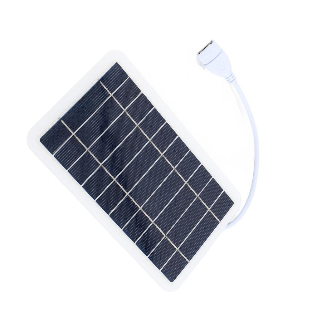 High Efficiency Portable Solar Charger 5V 2W Solar Cell Panel USB Solar Charger  Emergency Use