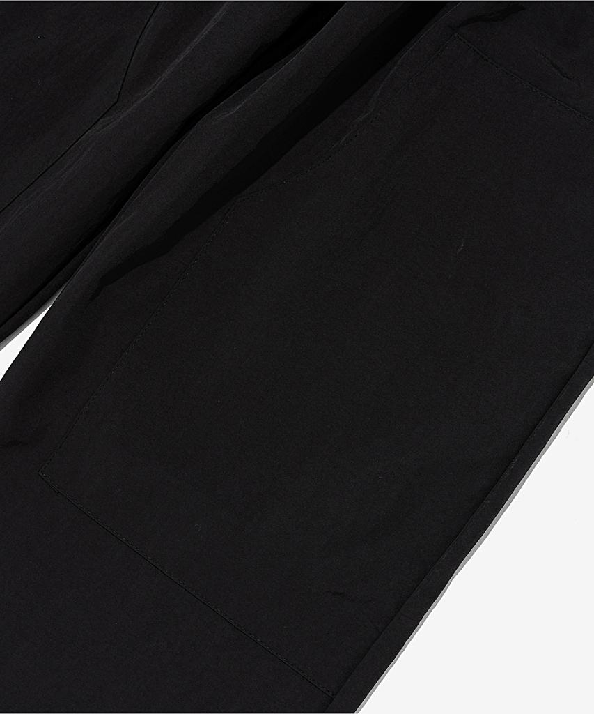 OTHERFITS Side Strap Nylon Wide Pants (Black)