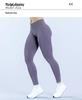 DFYNE Patchwork Crossover Waist Ruched Butt-Lifting Seamless Yoga Pants - Slimming, Low Waist, Long Leg Design