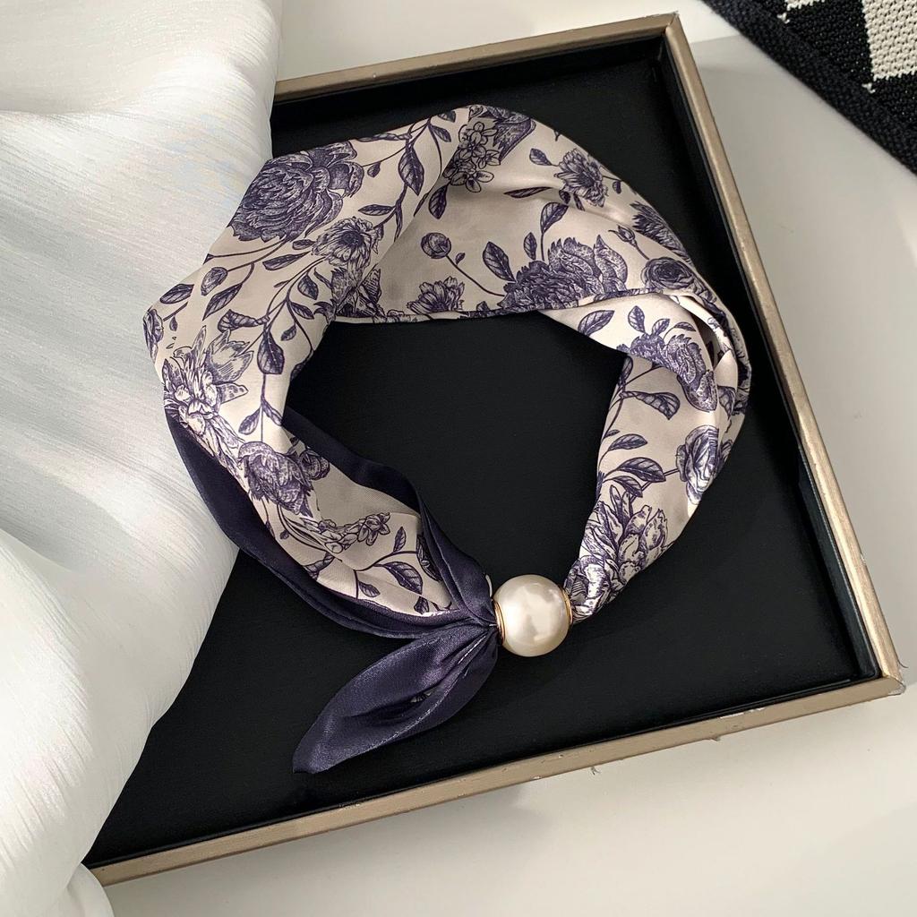 Französisch- Luxuriöse Perlenkette mit Magnet für Damen, Leichte Vielseitige Bandana, Täglich Party Urlaub