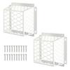 2Pcs Dryer Vents Cover Guard Carbon Steel Dryer Vents Bird Guard Drying System Protector for Bathroom Exhaust Ventilation