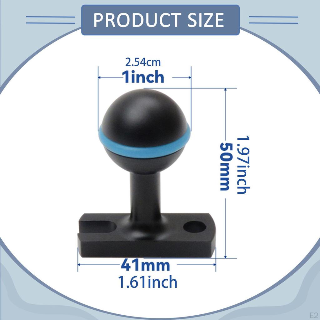 Ball Head Adapter Joint Bracket Universal,Multi Function Aluminum Alloy Fixed Mount Diving