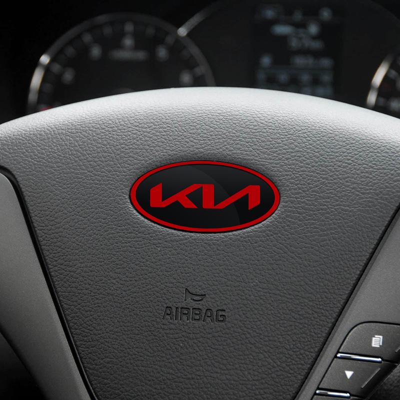 1 ks ABS Nálepka s centrálním emblémem na volant auta Styling auta Pro KIA Rio Ceed Sportage Cerato Soul Sorento Flip R K2 K3 K5 k6 K7 K8 Soul