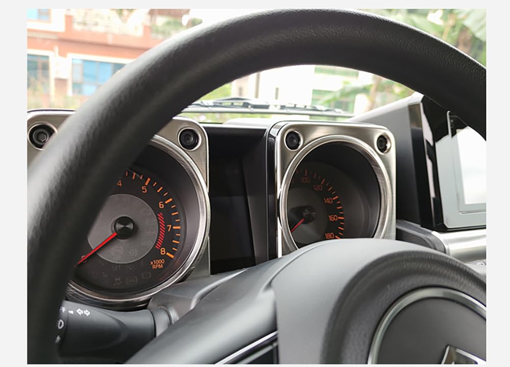 Jimny Měřidlo SUS304 Nerezové Měřidlo Interiér Stříbrný JB64W/JB74 Panel, Kryt, Panel,