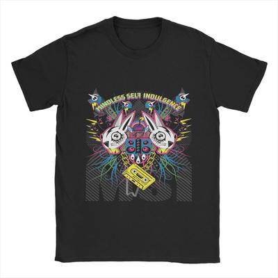Camisetas para Hombre Mindless Self Indulgence Casual Camiseta 100% Algodón Manga Corta Camisetas Tops Cuello Redondo 4XL 5XL 6XL