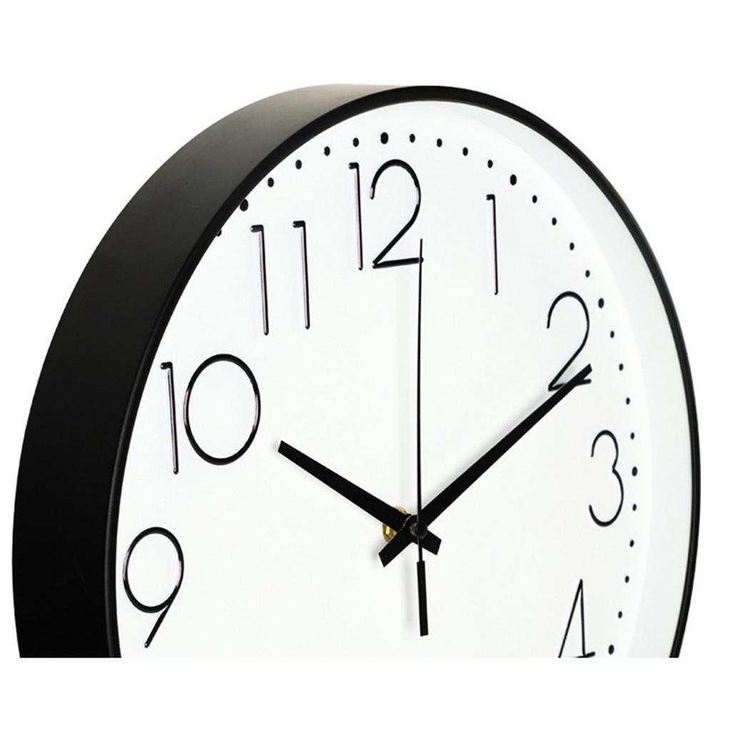 8 Inch Silent Wall Clock Non Ticking Decorative Easy To Read Round Wall Clock for Home Livingroom