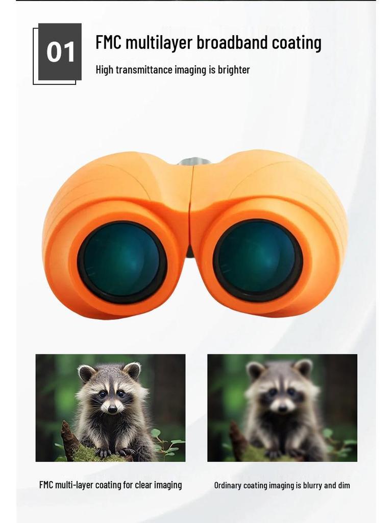 Compact High-Definition Anti-Fog Binoculars for Concerts and Birdwatching