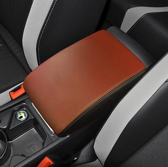 Golf 8 Central Armrest Box Leather Protector Cover (21st Gen)