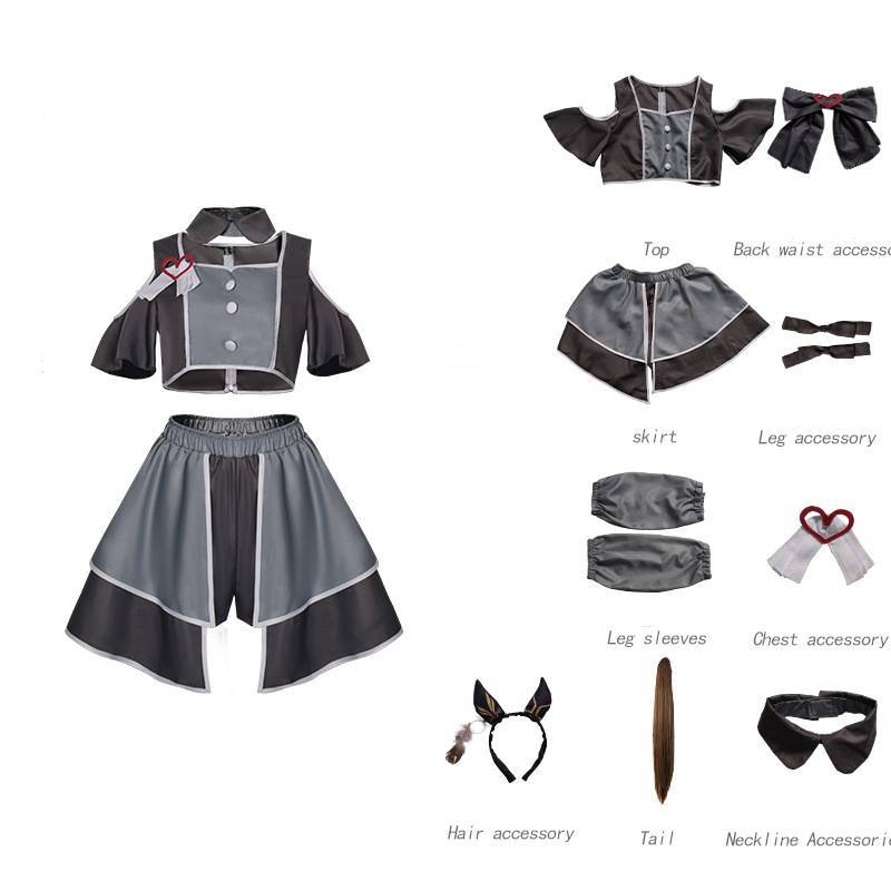 

Pretty Derby Anniversary Cosplay Outfit For Anime Game Character Role Play With Breathable Material 3XL